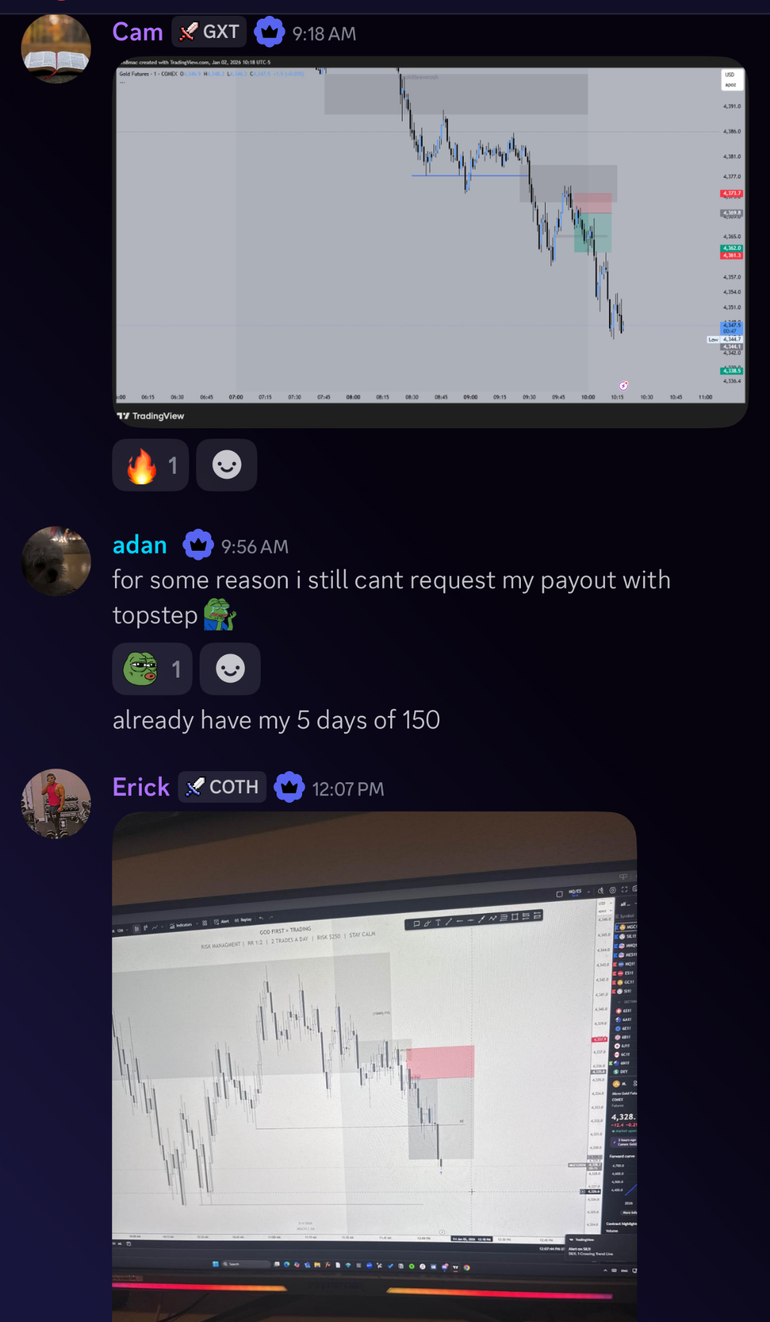 Cam testimonial screenshot