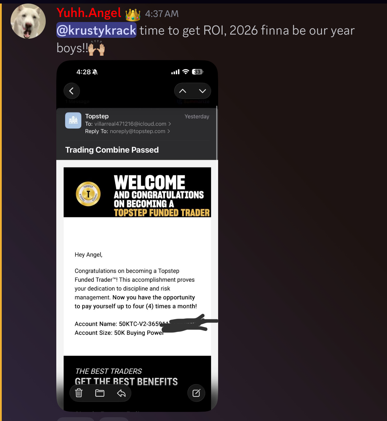 Yuhh.Angel testimonial screenshot