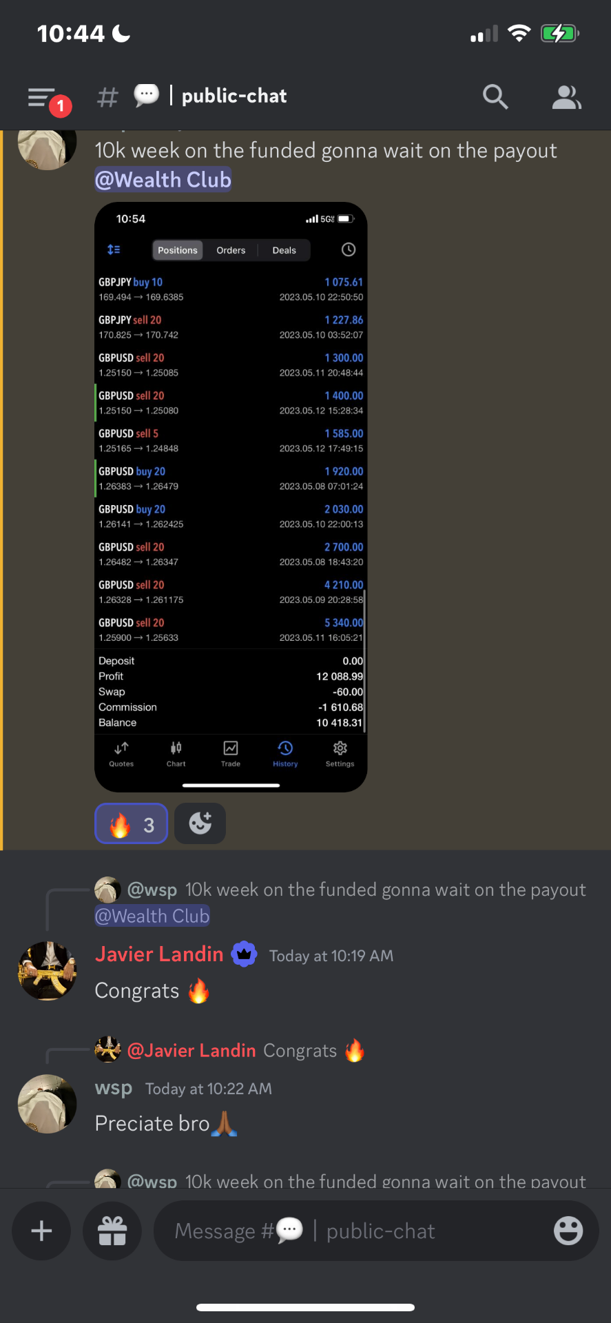wsp testimonial screenshot