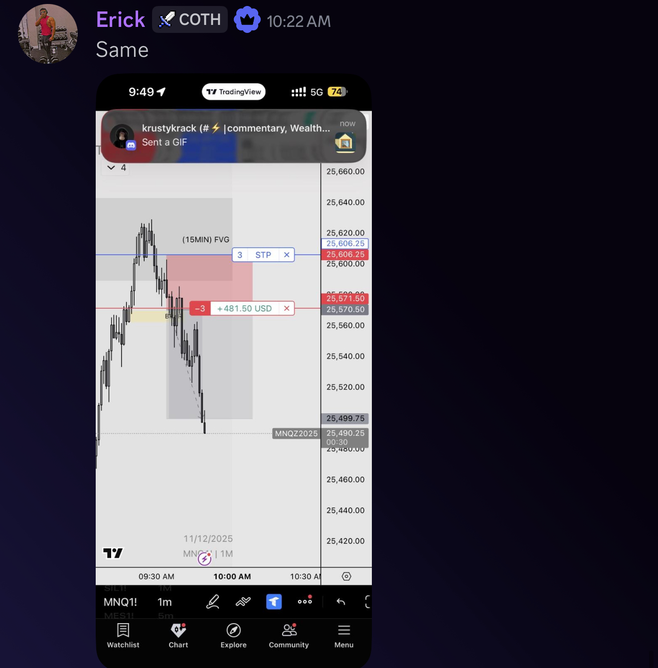 Erick testimonial screenshot