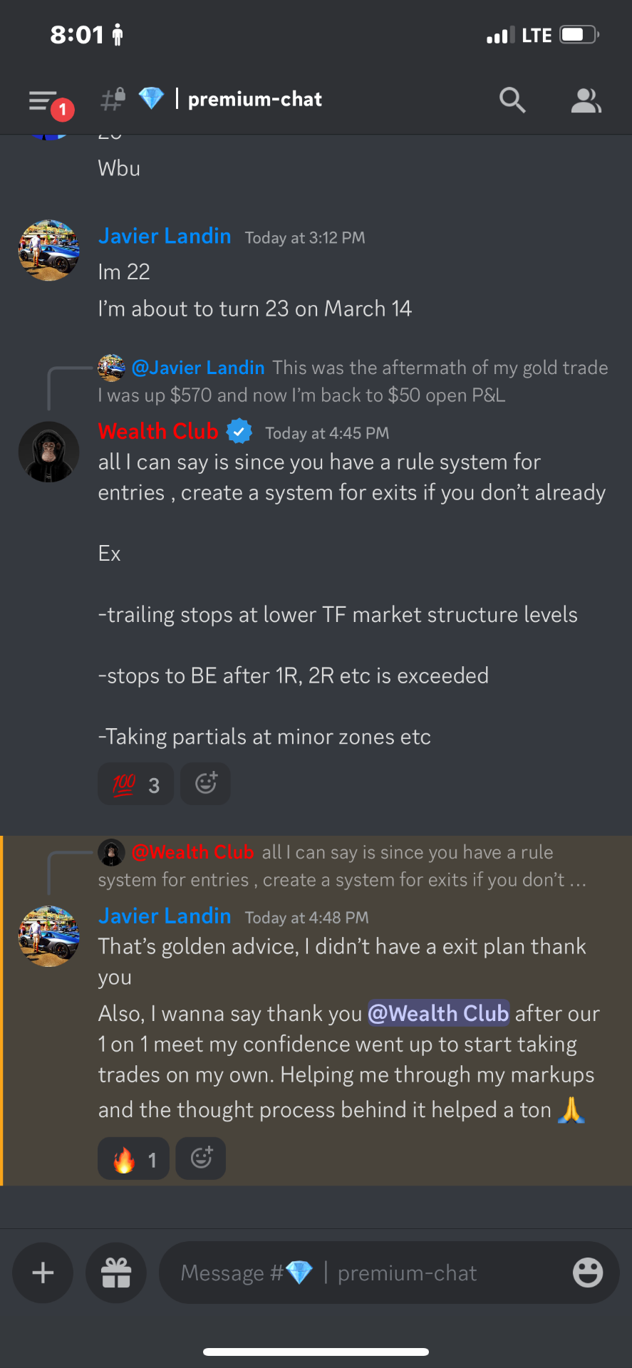 Javier Landin testimonial screenshot