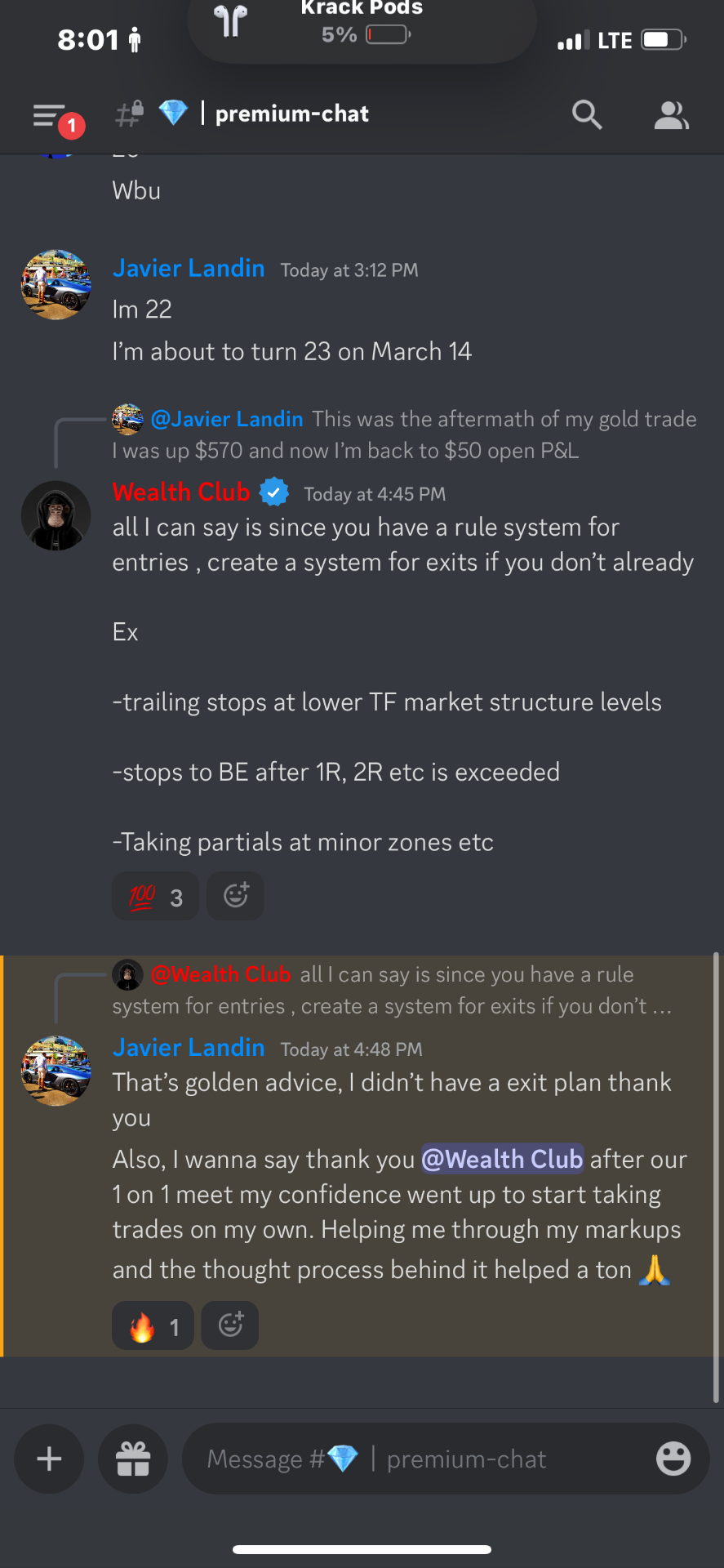 Javier Landin testimonial screenshot