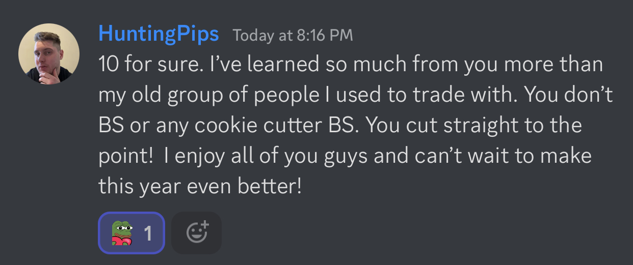 HuntingPips testimonial screenshot