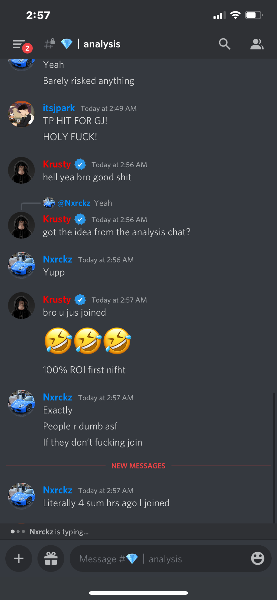 Nxrckz testimonial screenshot