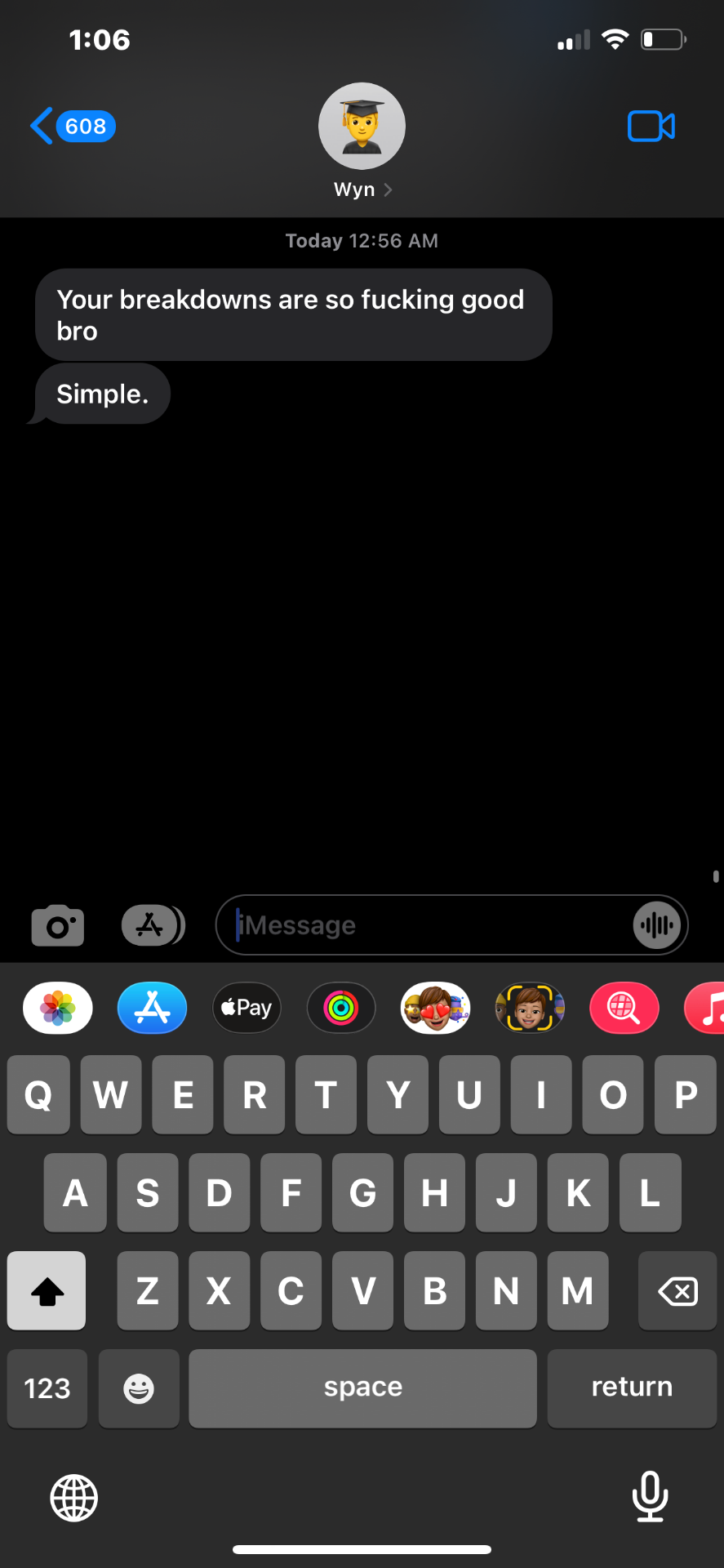 Wyn testimonial screenshot