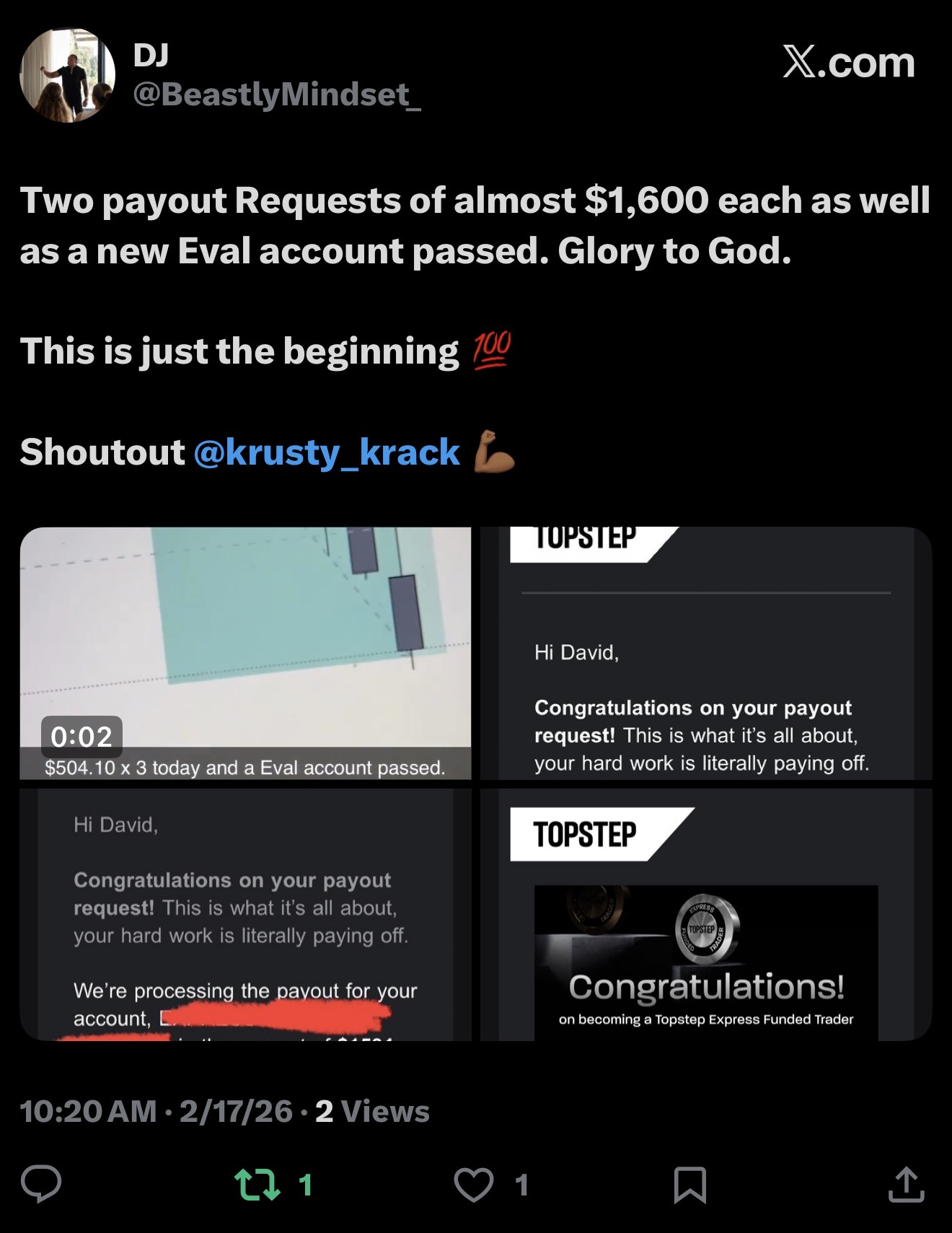 DJ testimonial screenshot